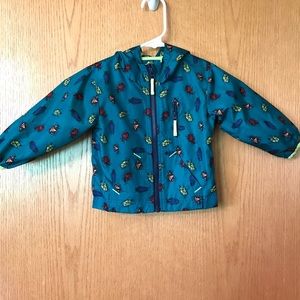 Cat and Jack green bug beetles windbreaker 12m